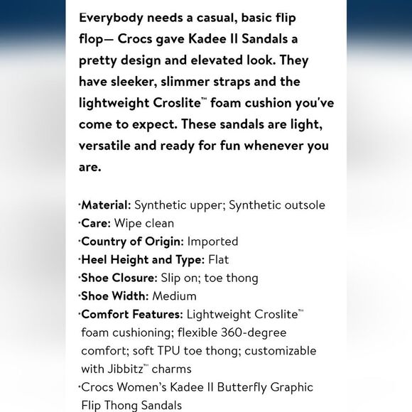 Crocs Kadee 2 Flip Flop Sandal - Picture 7 of 10